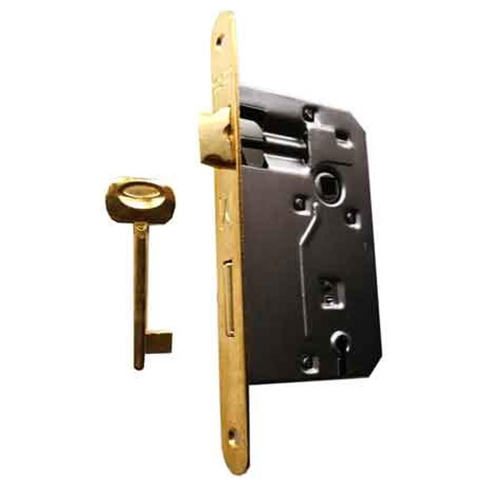 serratura per porte in legno 'patent' frontale bordo tondo bonaiti
