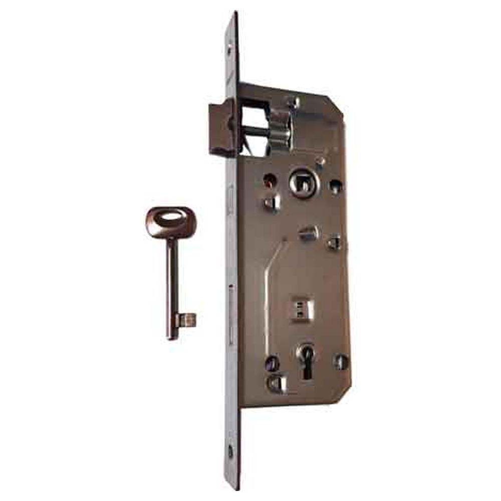 serratura per porte in legno 'patent grande' frontale bordo quadro bonaiti