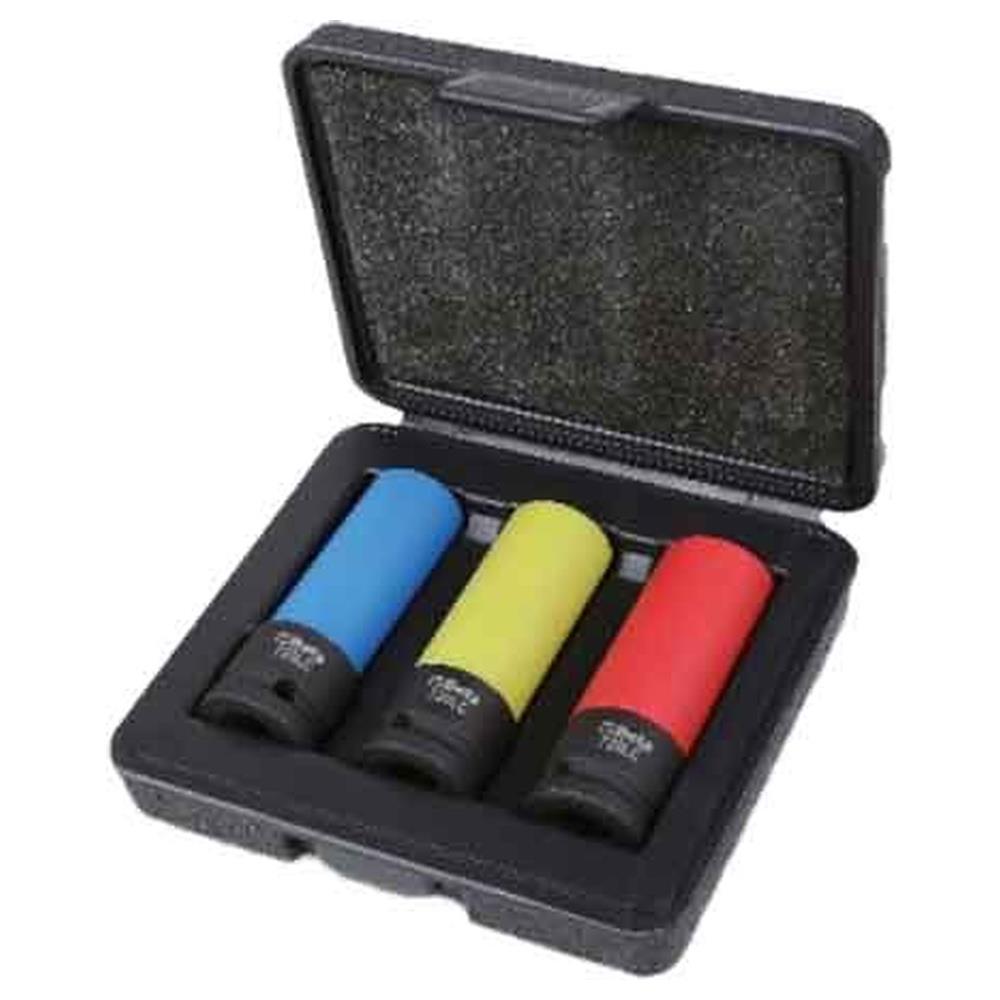 set chiavi a bussola macchina con inserti polimerici art. 720lc/c3 beta 3 pezzi (17-19-21 mm)