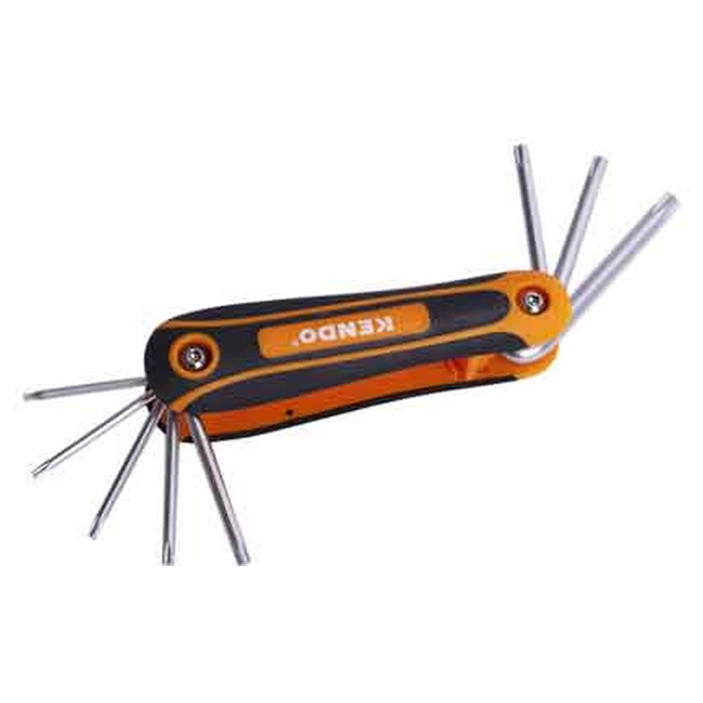 set chiavi maschio torx kendo 8 pezzi t9,10,15,20,25,27,30,40