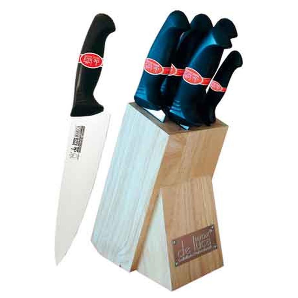 set coltelli con ceppo 5 pezzi