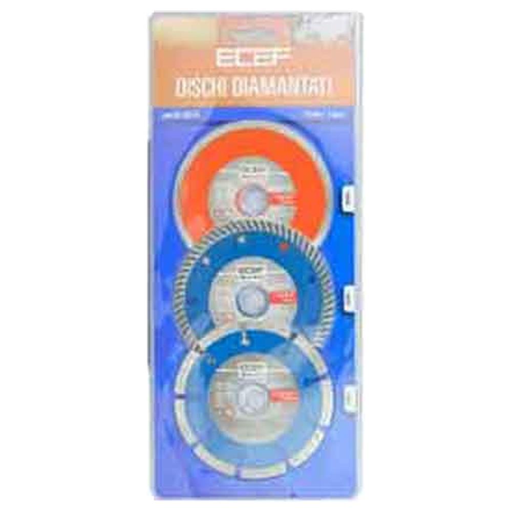 set dischi diamantati per edilizia ø 115 mm - confezione 3 pezzi
