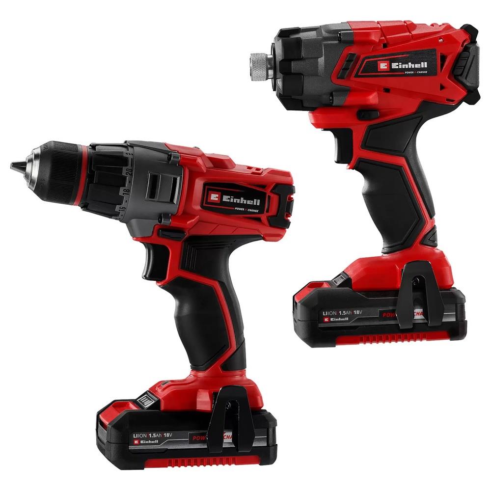 set einhell utensili te-tk 18/1 li kit (cd+ci)