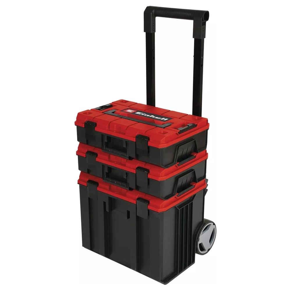 set einhell valigetta trolley porta utensili a torretta e-case