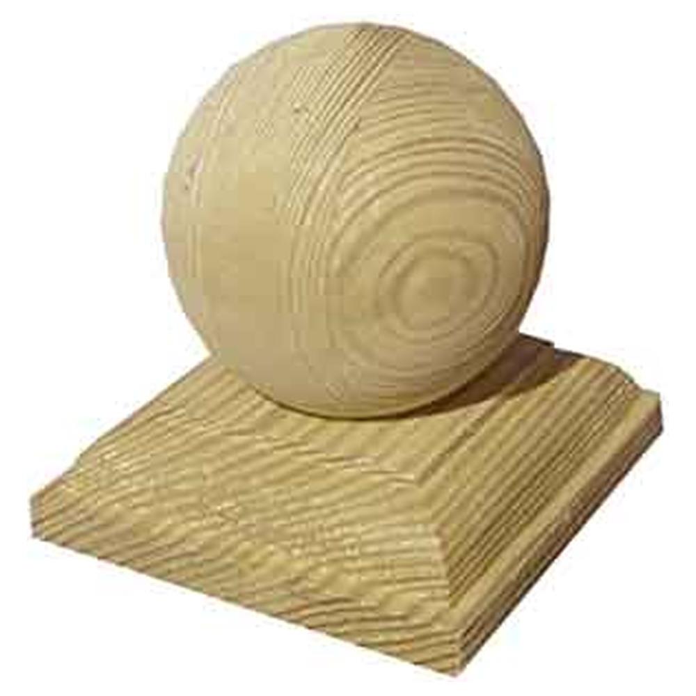 sfera copripalo in legno 7x7 cm