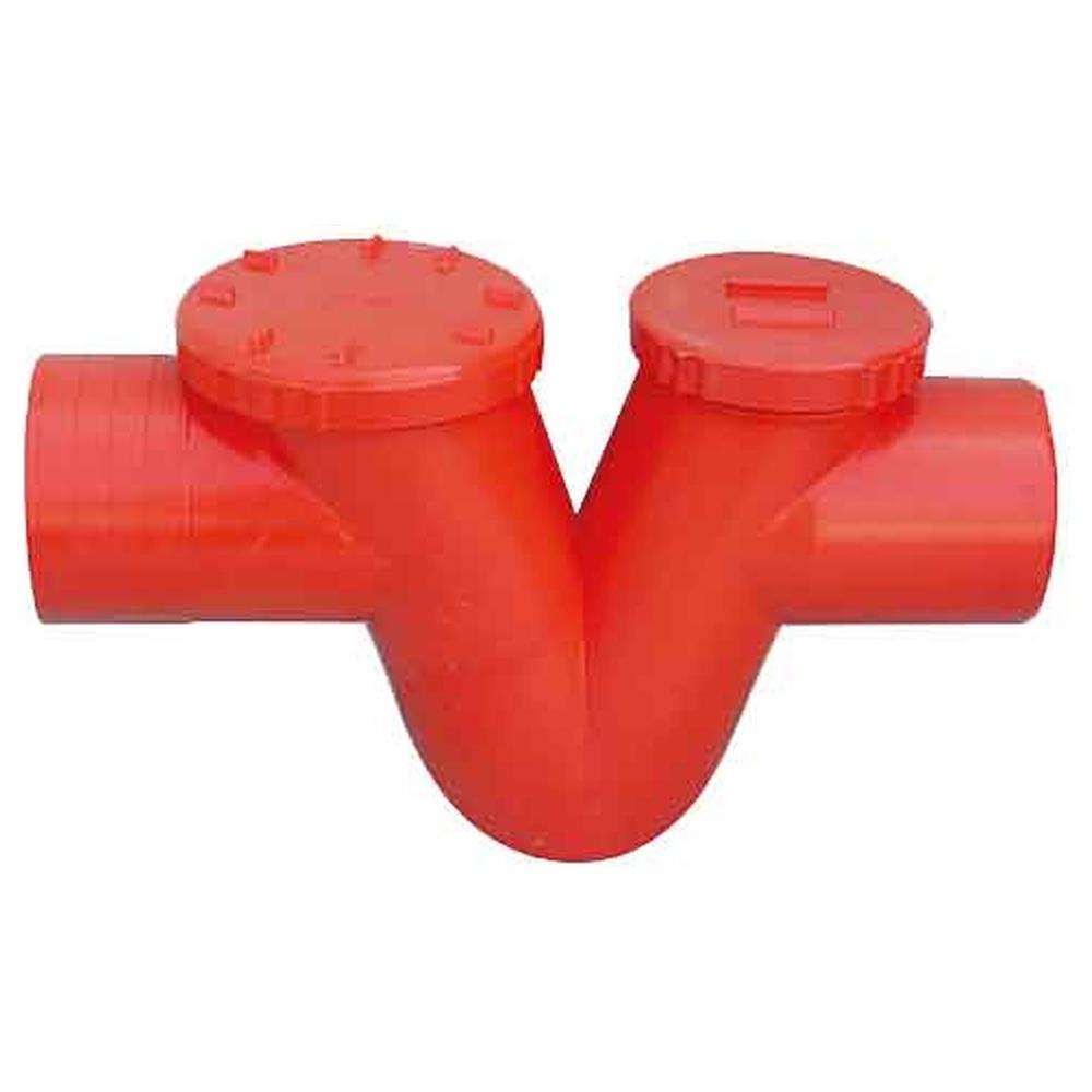 sifone monolitico in pvc arancio