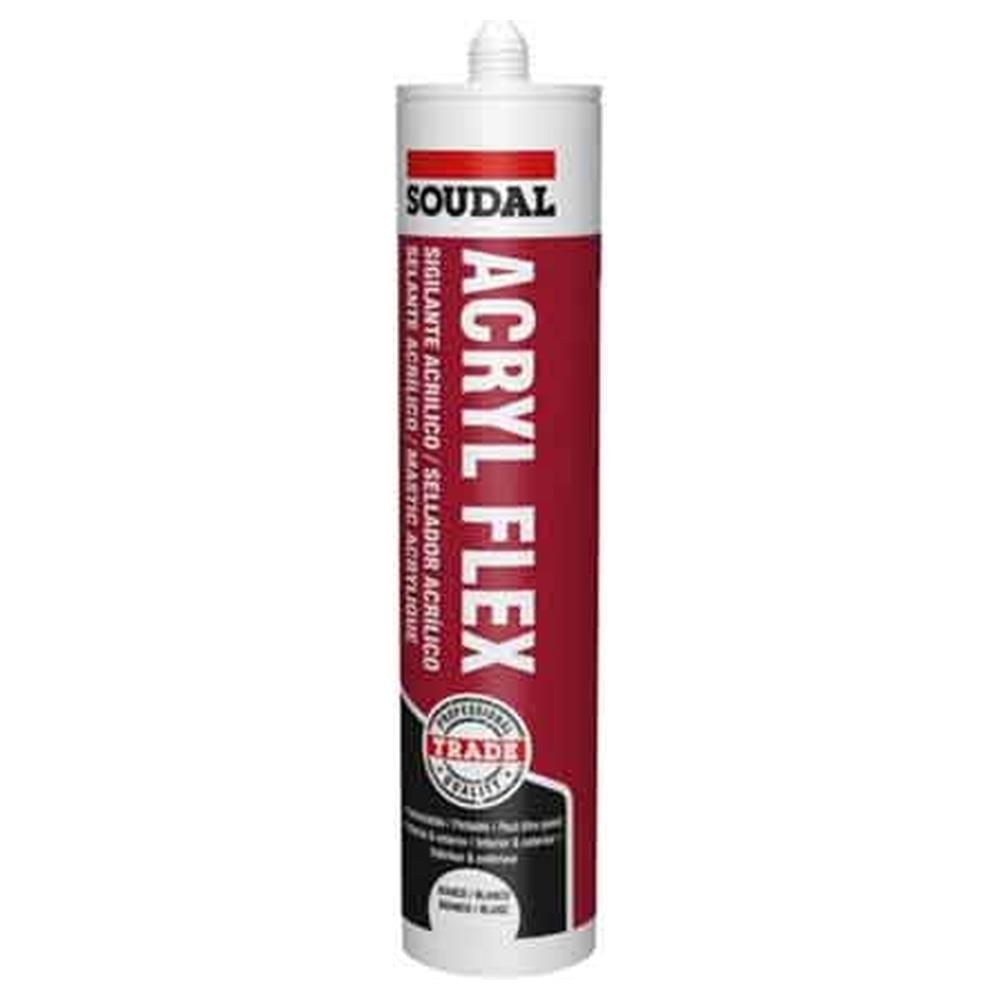 sigillante acrilico elastico 'acryl flex' soudal 300 ml - bianco