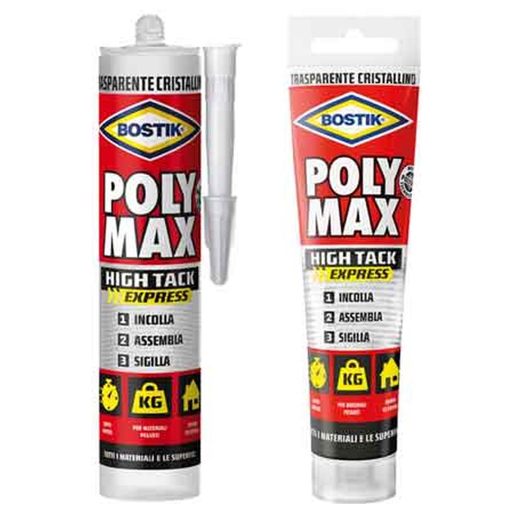 sigillante 'poly max high tack express cristal' bostik