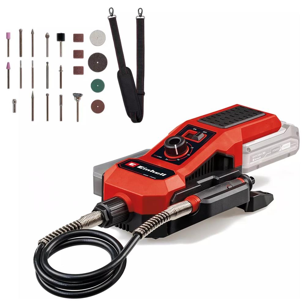 smerigliatrice einhell a stelo a batteria te-mt 18/34 li - solo