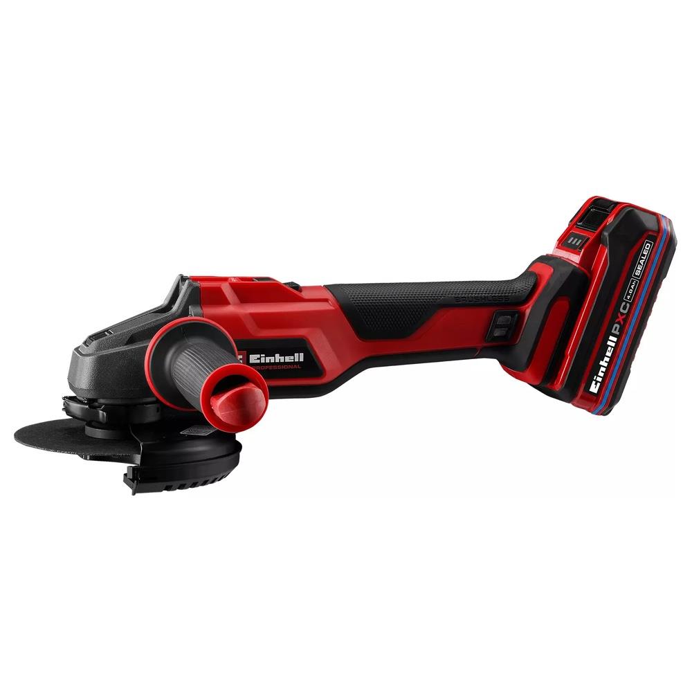 smerigliatrice einhell angolare a batteria axxio 18/125 +5 (1x4.0ah)