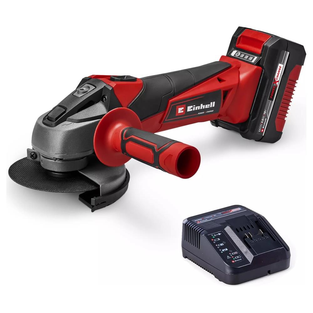 smerigliatrice einhell angolare a batteria tc-ag 18/115 li (1x4.0 ah)