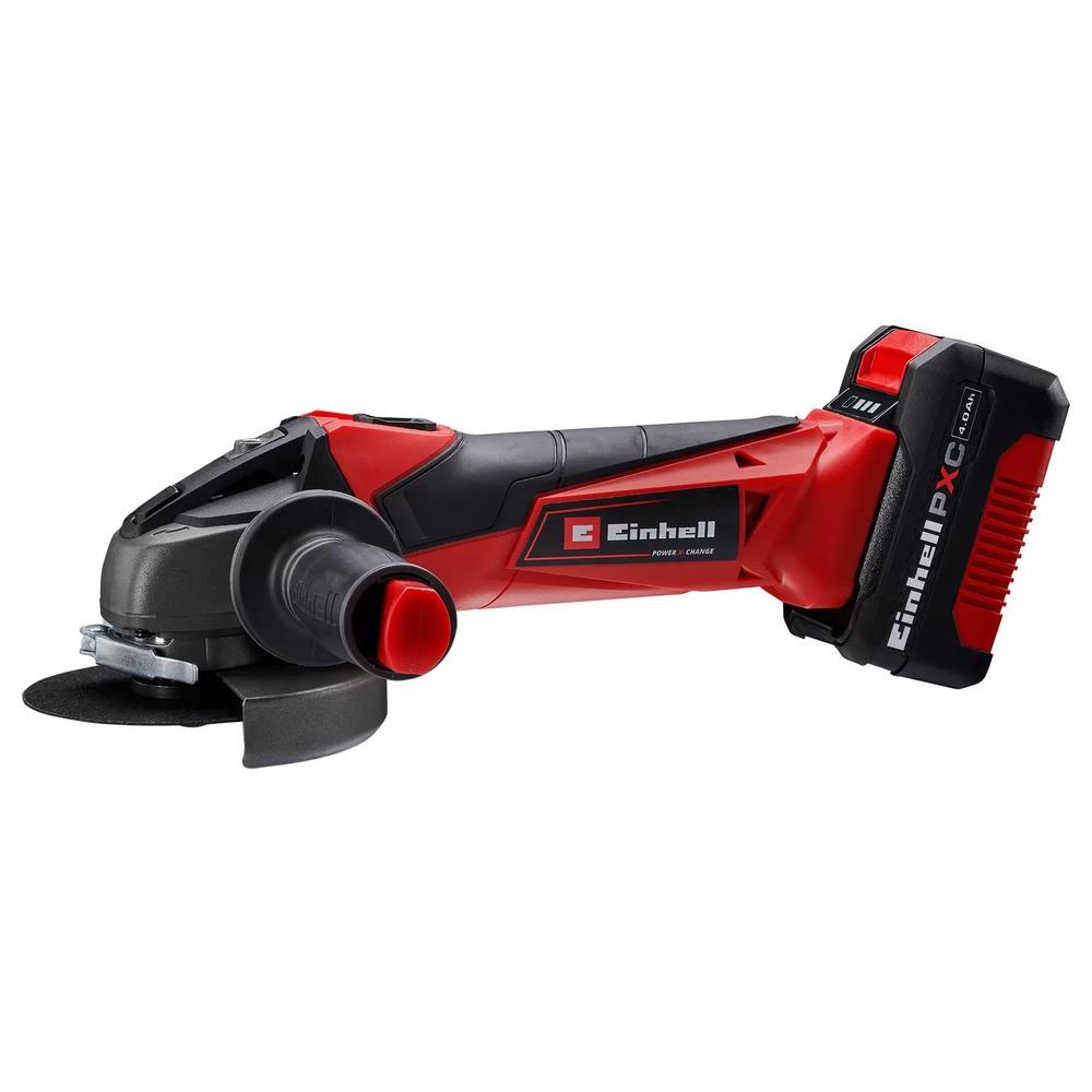 smerigliatrice einhell angolare a batteria te-ag 18/115 li (1x4,0ah)