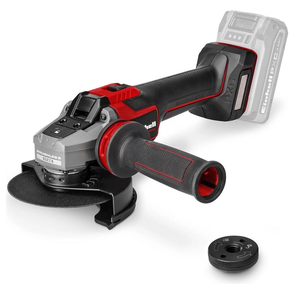 smerigliatrice einhell angolare a batteria tp-ag 18/125-11 q li bl - solo