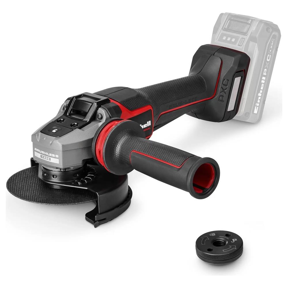 smerigliatrice einhell angolare a batteria tp-ag 18/125-13 q p bl - solo