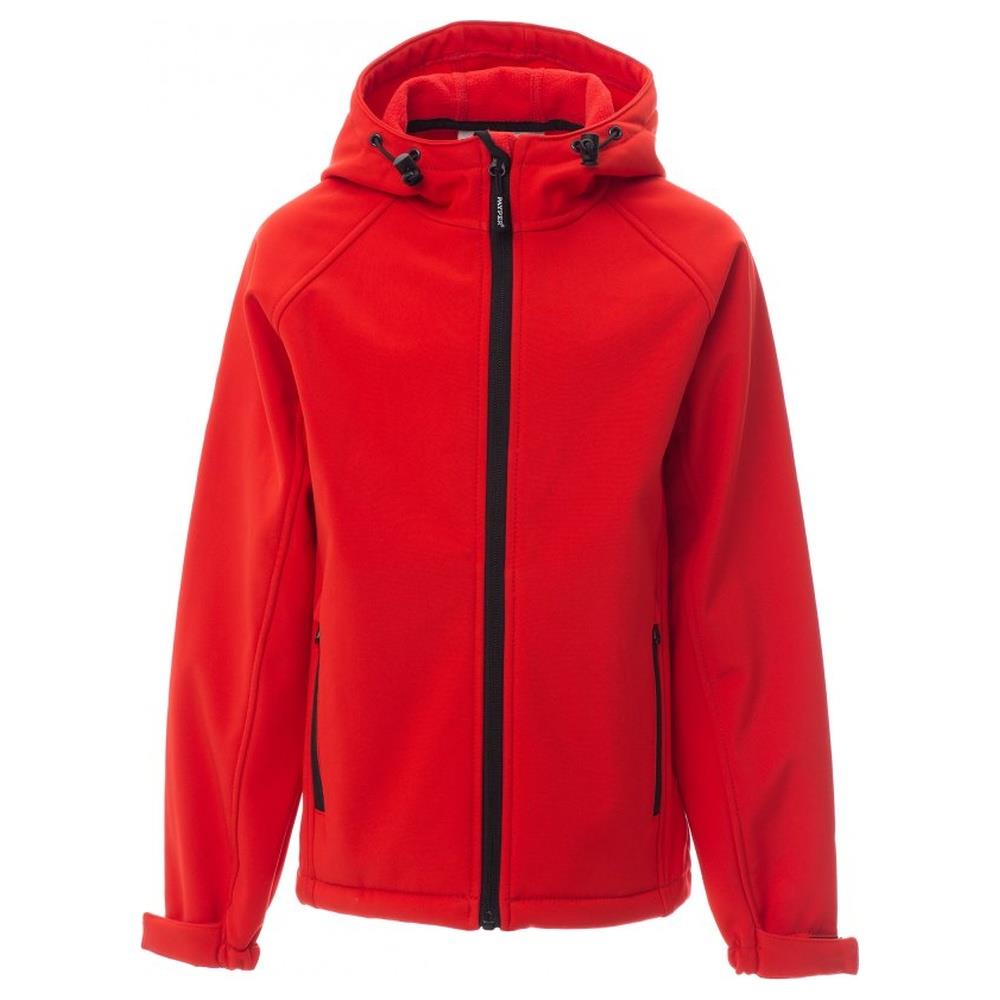 softshell bambino payper gale kids rosso 3/4