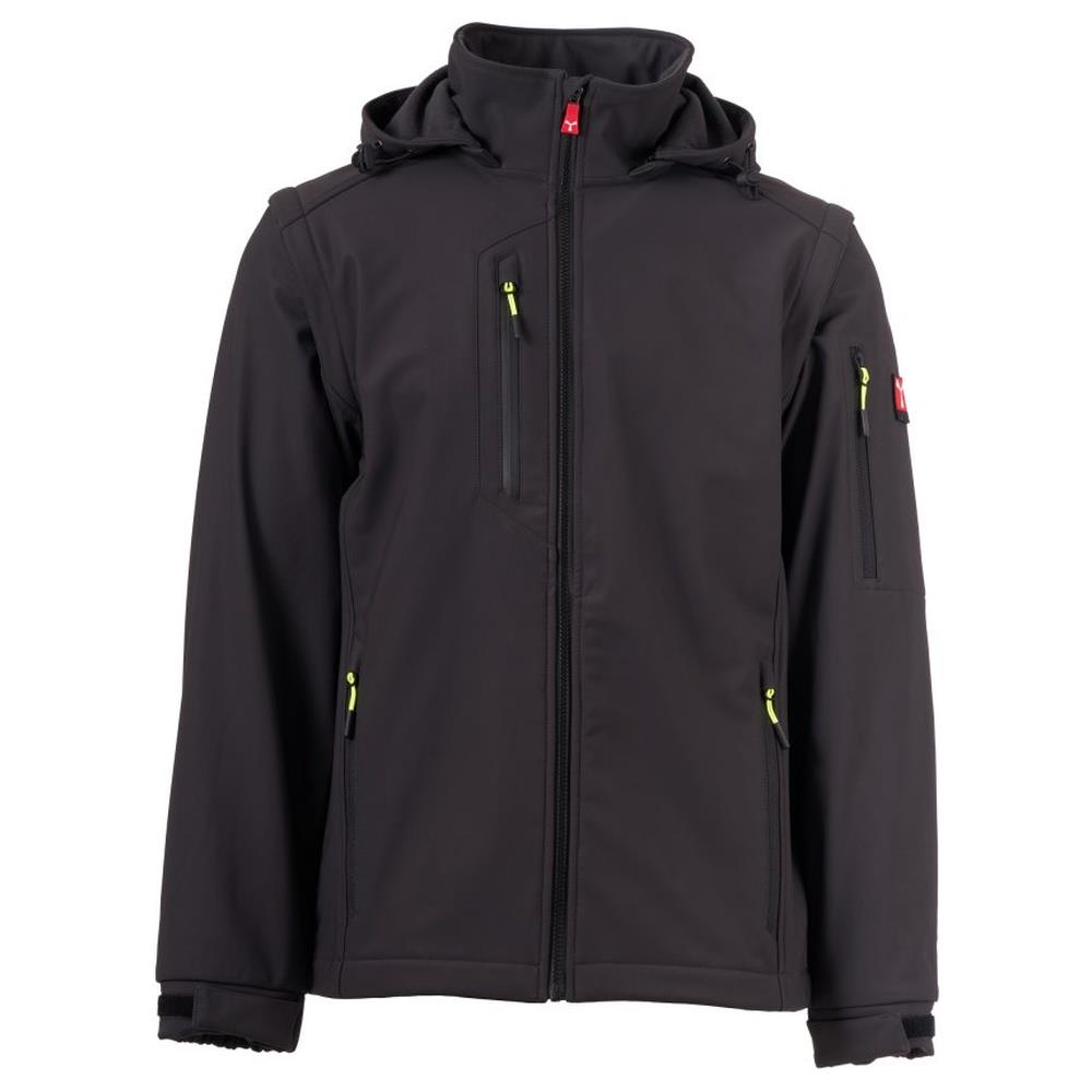 softshell con cappuccio payper creek 2in1 antracite xxs