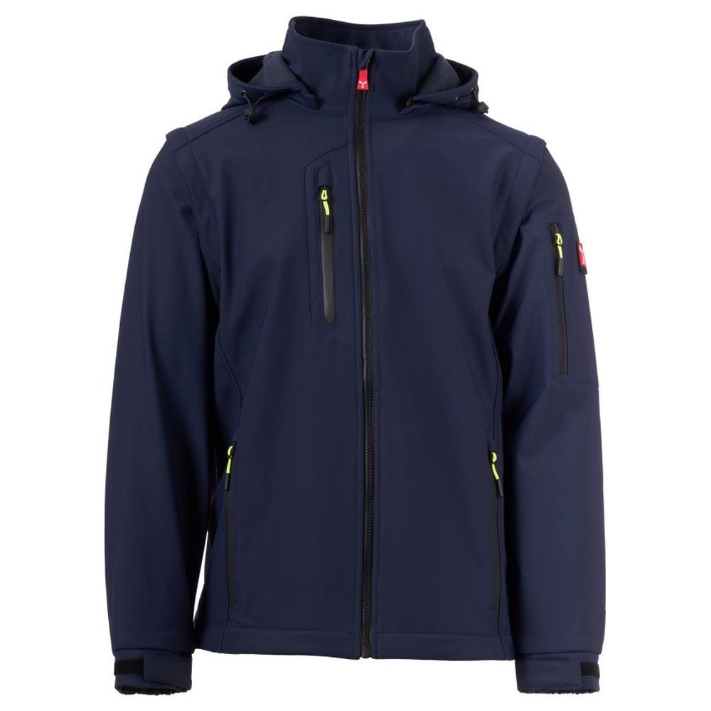 softshell con cappuccio payper creek 2in1