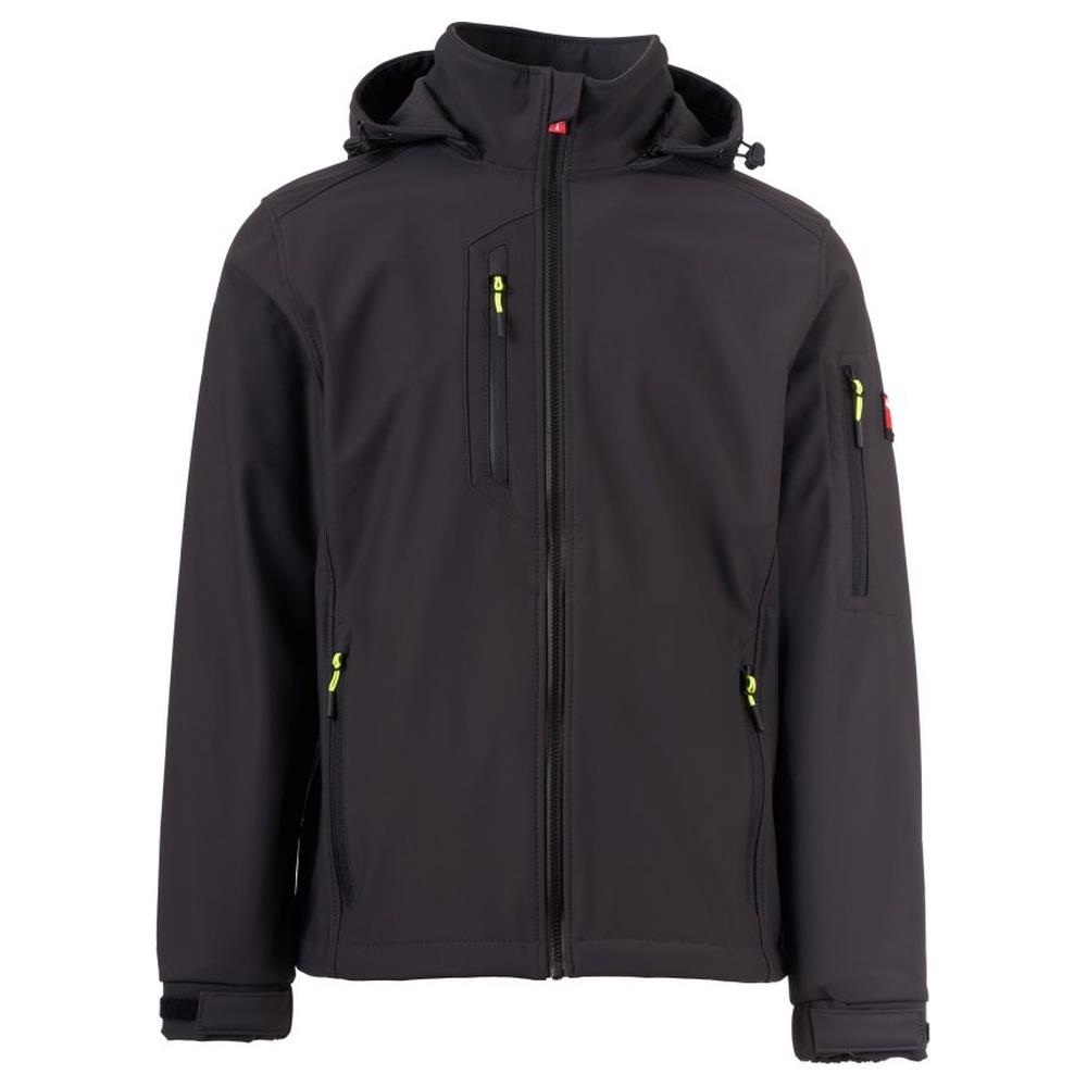 softshell con cappuccio payper creek l.i.t. antracite xxs