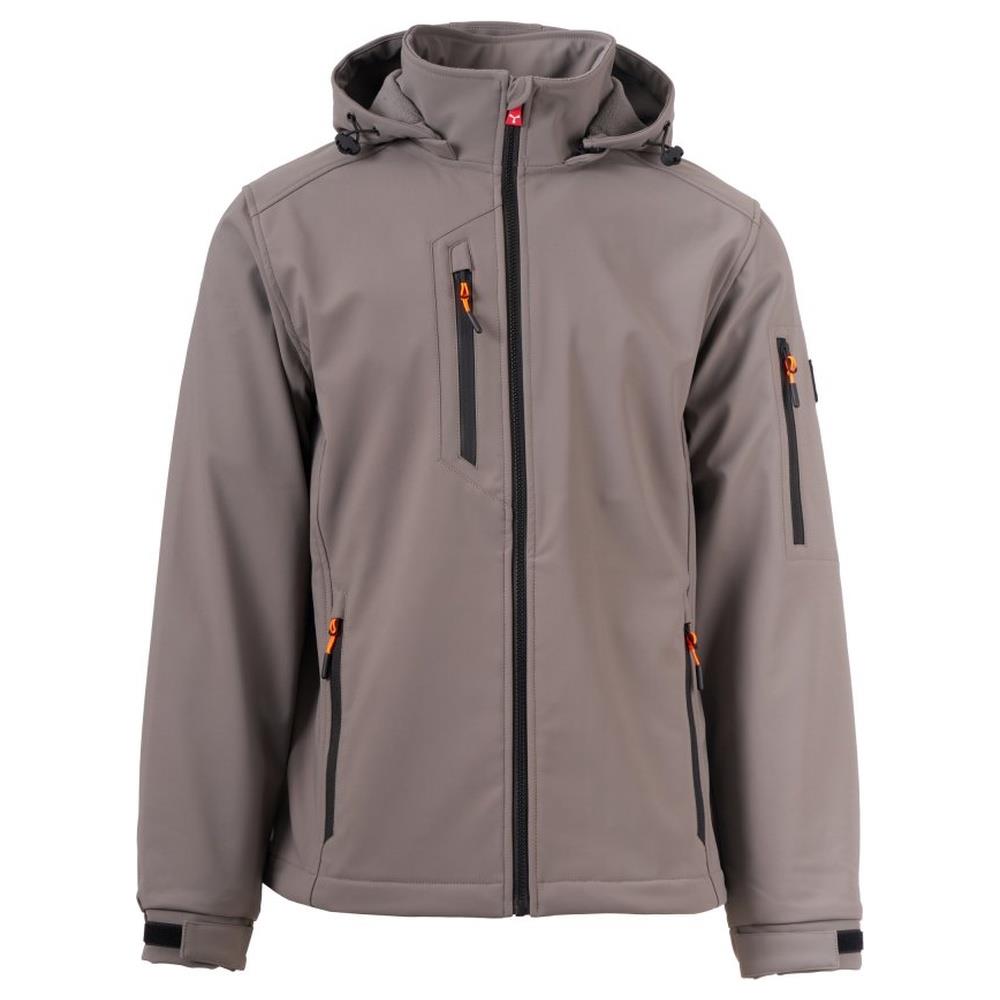 softshell con cappuccio payper creek l.i.t. smoke xxs