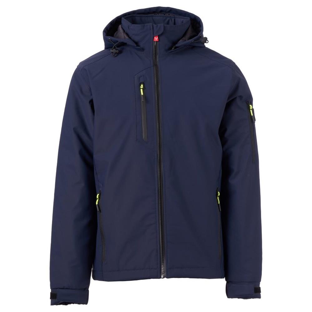 softshell con cappuccio payper creek lite pad navy/nero xxs