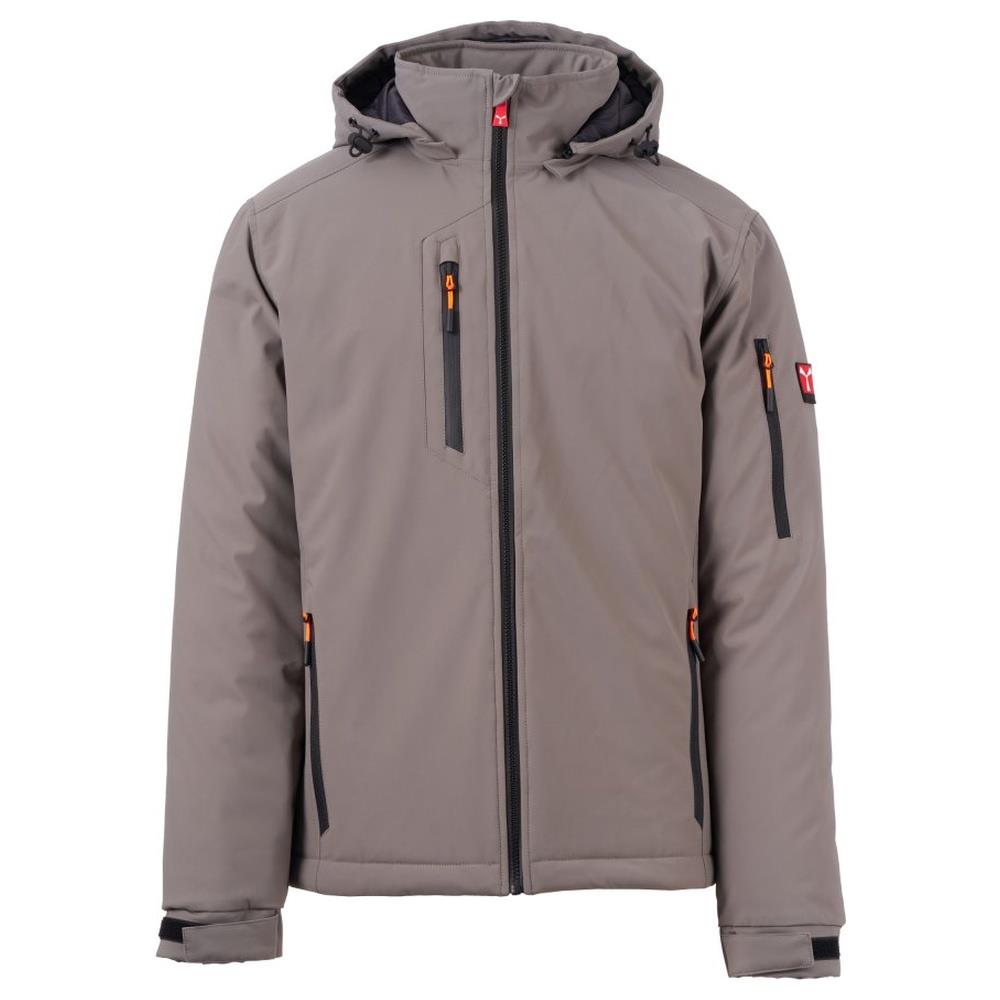 softshell con cappuccio payper creek lite pad smoke/nero xxs