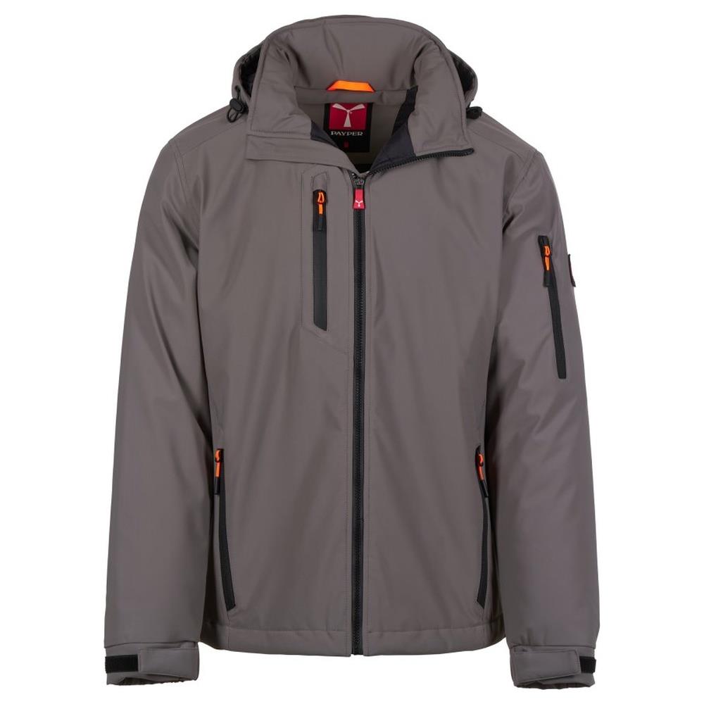 softshell con cappuccio payper creek ultralite pad smoke/nero xxs