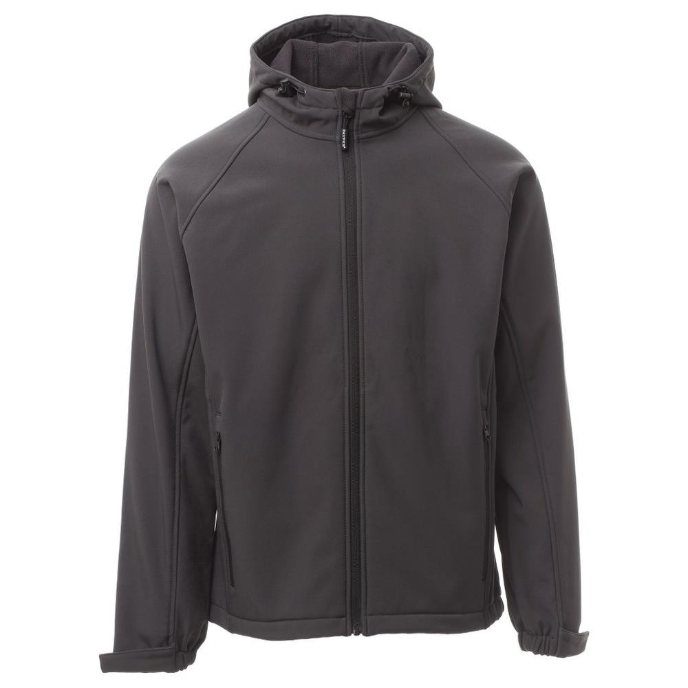 softshell con cappuccio payper gale antracite xs