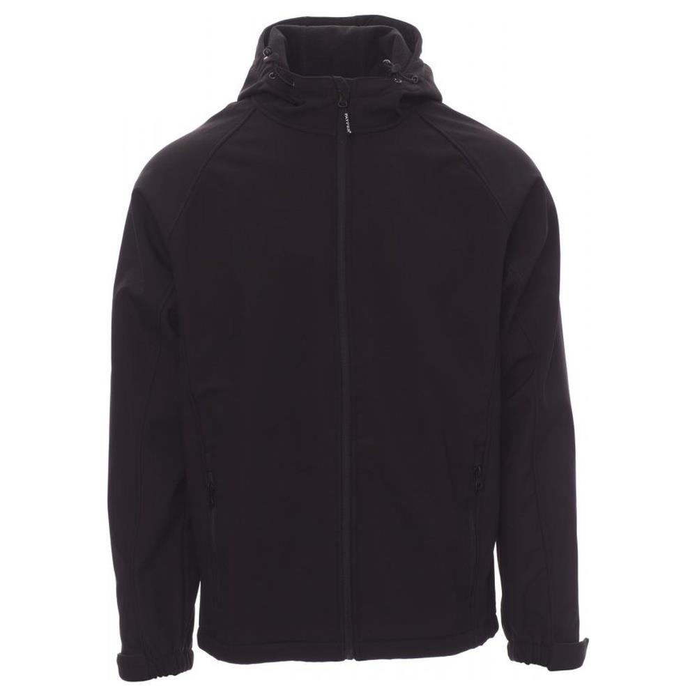 softshell con cappuccio payper gale nero xs