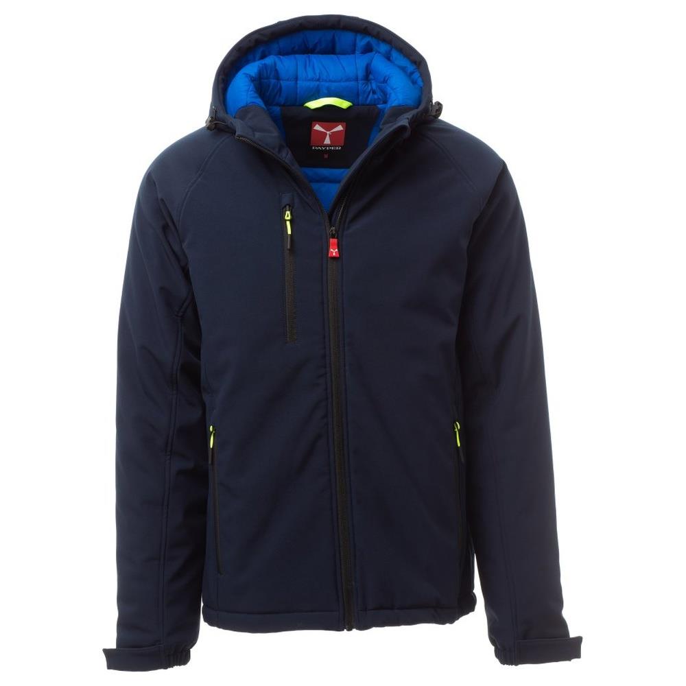 softshell con cappuccio payper gale pad navy/royal xs