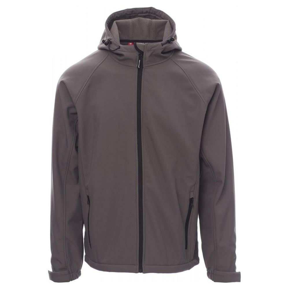 softshell con cappuccio payper gale steel grey xs