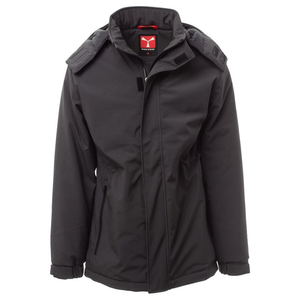 softshell con cappuccio payper nordet antracite xxs