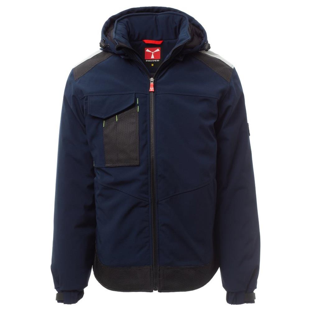 softshell con cappuccio payper performer pad navy/nero xxs