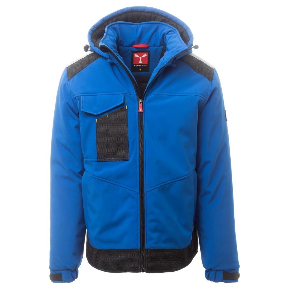 softshell con cappuccio payper performer pad royal/nero xxs