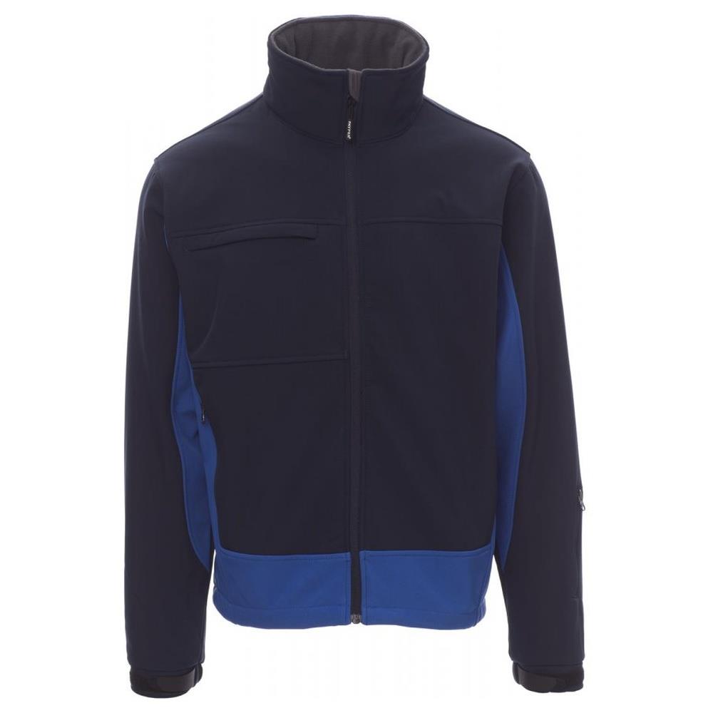 softshell con cappuccio payper storm navy/royal xs