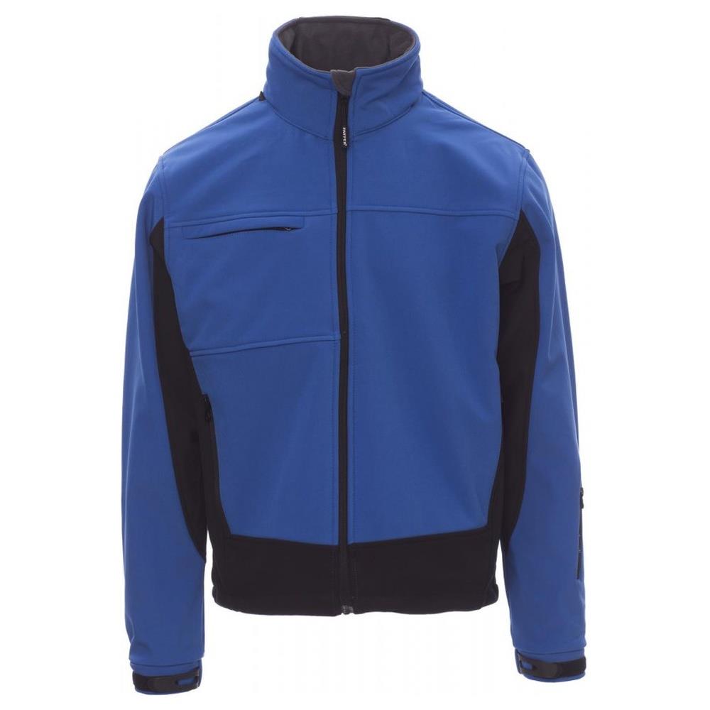softshell con cappuccio payper storm royal/nero xs