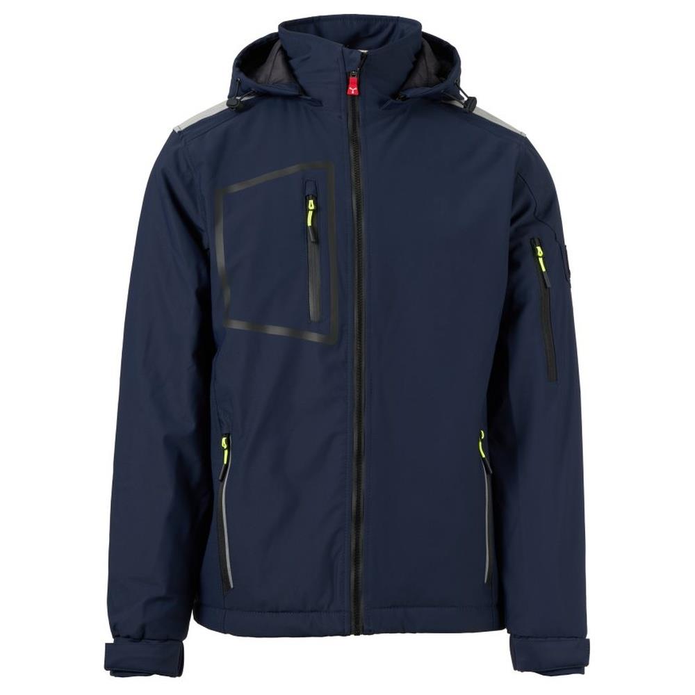 softshell con cappuccio payper stream lite pad navy/nero xxs