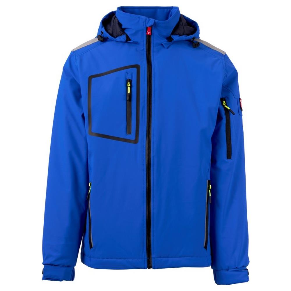 softshell con cappuccio payper stream lite pad royal/navy xxs