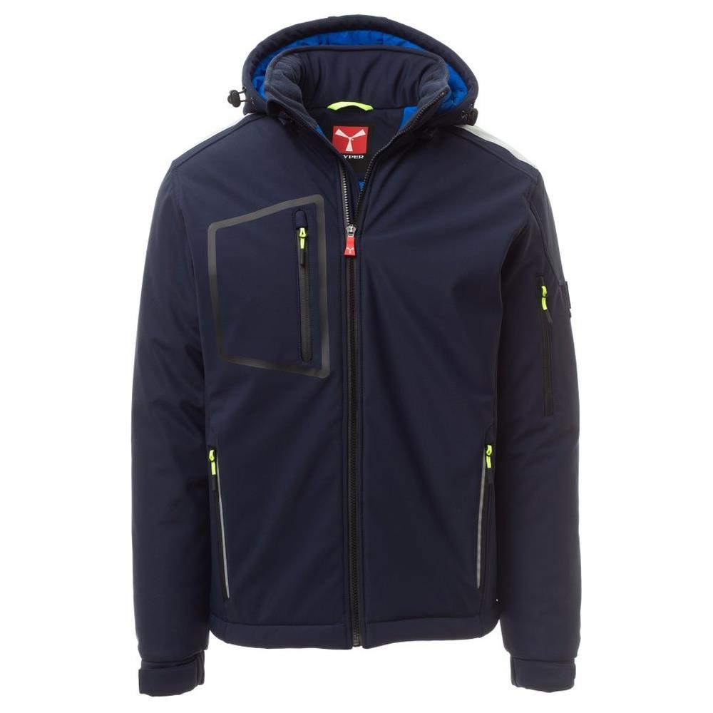 softshell con cappuccio payper stream pad navy/royal xxs