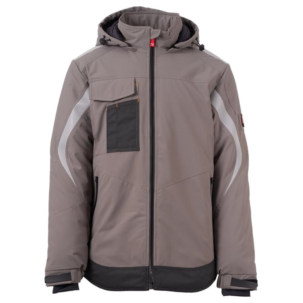 softshell con cappuccio payper wonder lite pad smoke/nero xxs