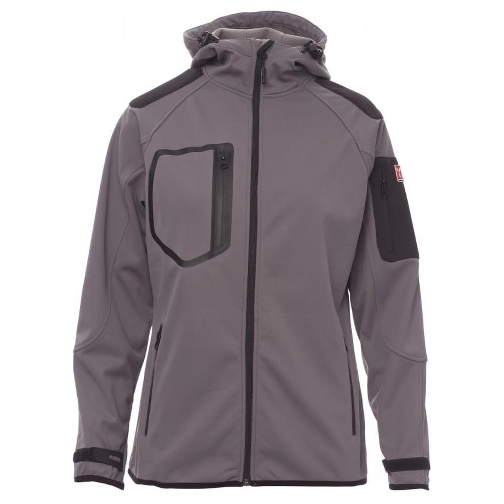 softshell donna payper extreme lady steel grey/nero xs