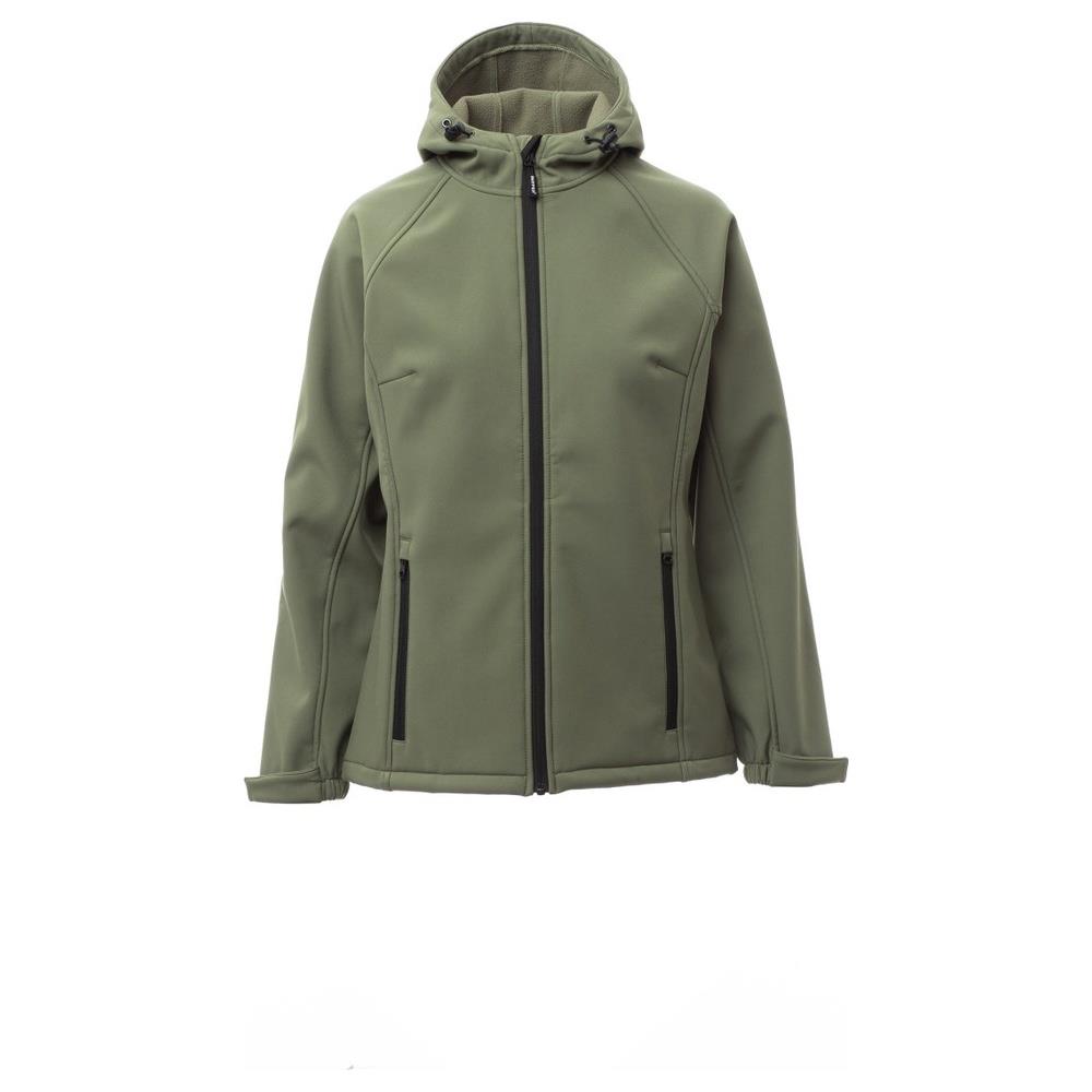 softshell donna payper gale lady verde militare xs