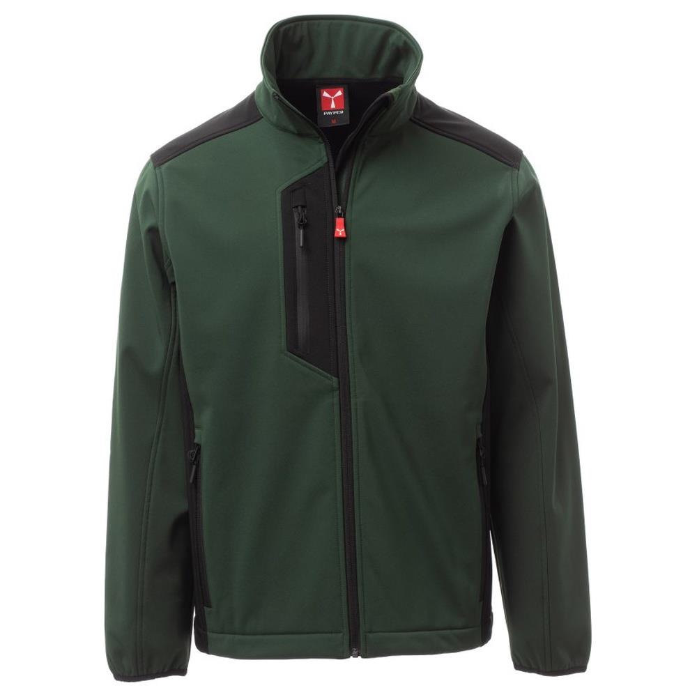 softshell leggero payper galway verde foresta/nero xxs