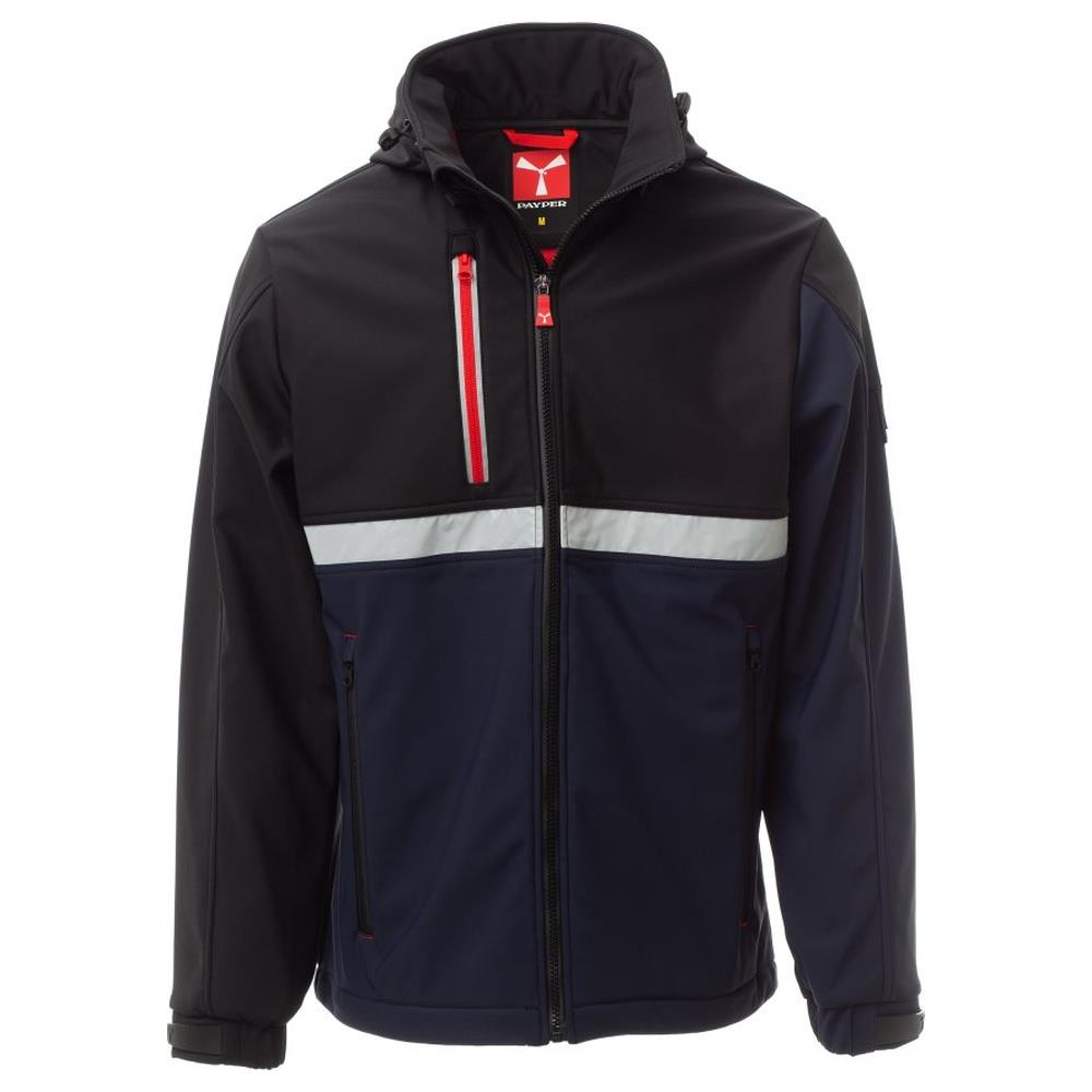 softshell leggero payper wise navy/nero xxs