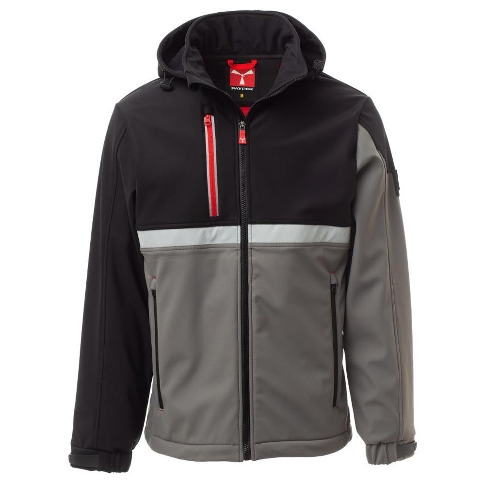 softshell leggero payper wise smoke/nero xxs