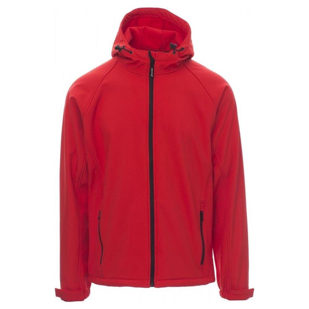softshell payper-gale con cappuccio ros-rosso 3xl