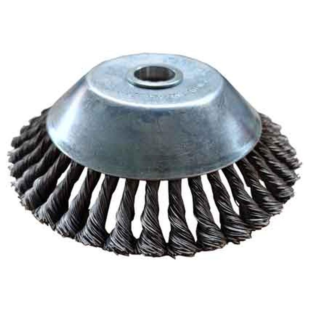 spazzola conica per decesepugliatore fili ritorti cardinale ø 200 mm - 38 mazzetti