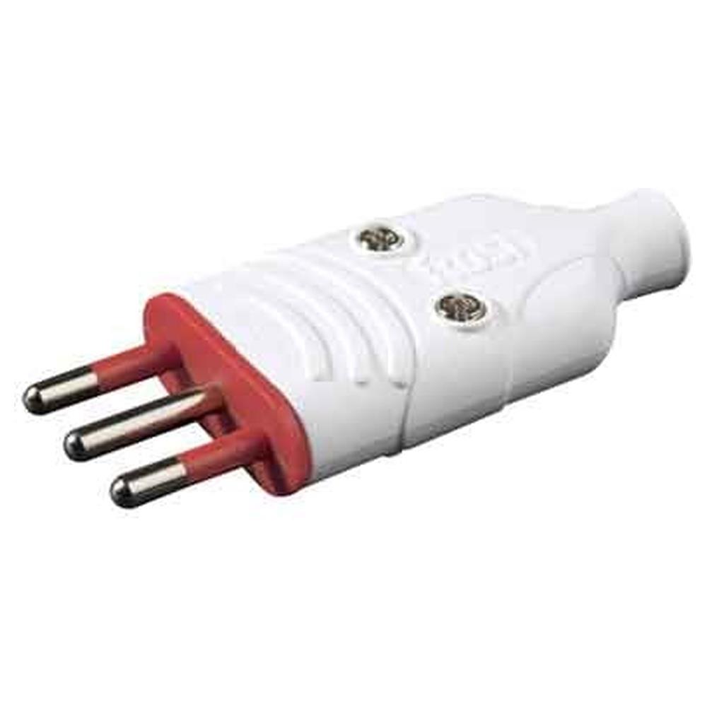 spina mobile antischiacciamento in gomma 10a rosi 2p+t - colore bianca