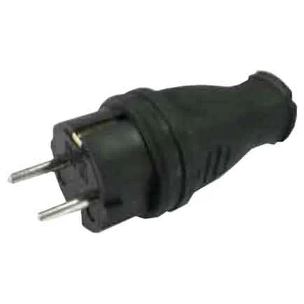 spina mobile schuko 16a in gomma cardinale 2p+t