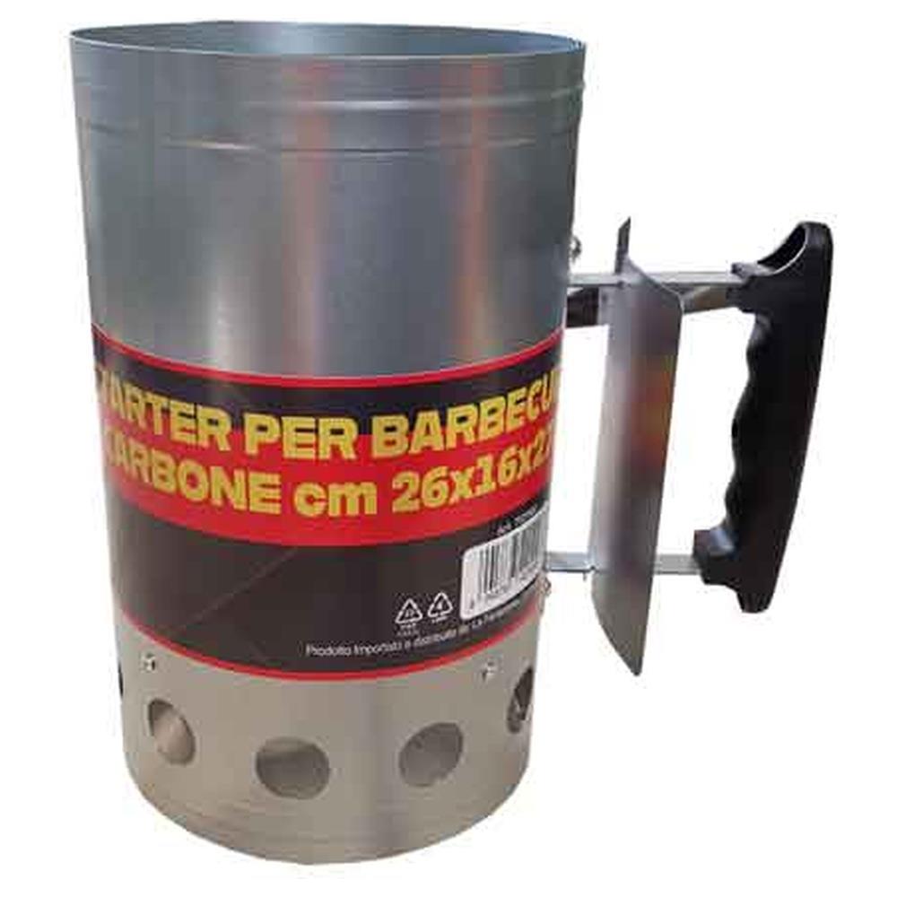 starter per barbecue a carbone cardinale 26x16x27h cm