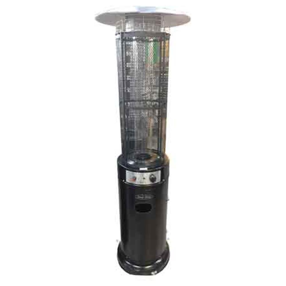 stufa a fungo con tubo vetro cardinale 11000 watt - col. nero